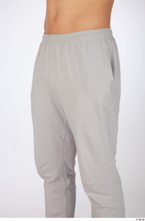 Darren dressed grey jogger wweatpants sports thigh 0002.jpg